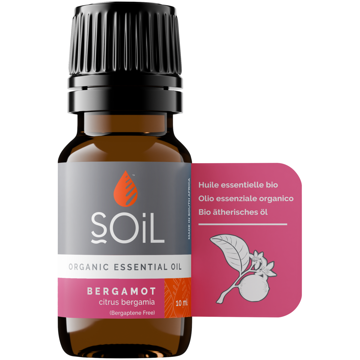 Organic Bergamot Essential Oil (Citrus Bergamia) 10ml