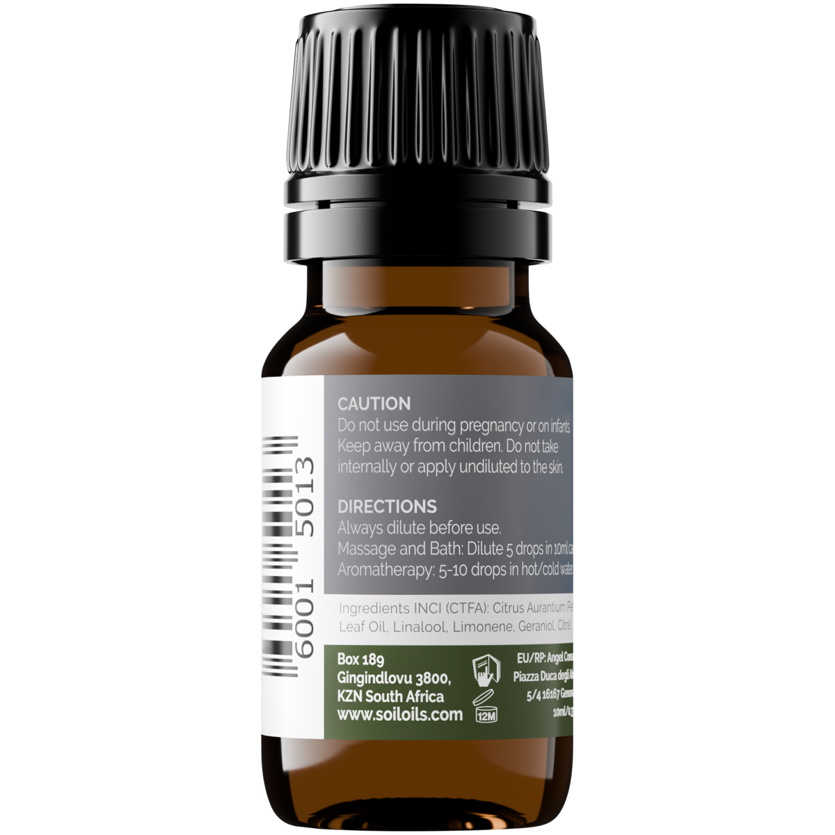Organic Petitgrain Essential Oil (Citrus Aurantium) 10ml