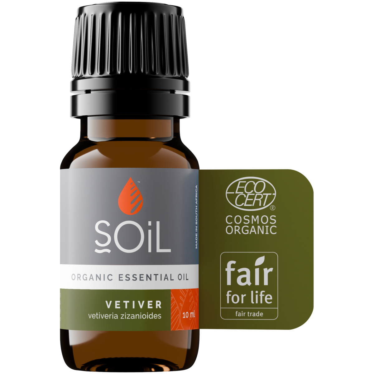 Organic Vetiver Essential Oil (Vetiveria Zizanoides) 10ml