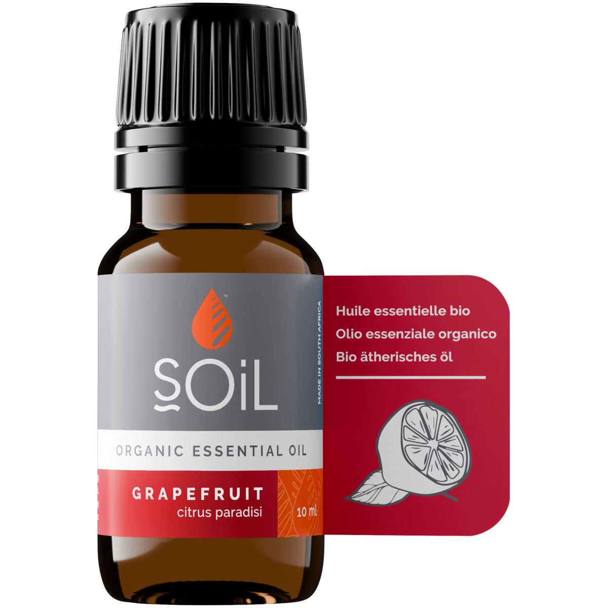 Organic Grapefruit Essential Oil (Citrus Paradisi) 10ml