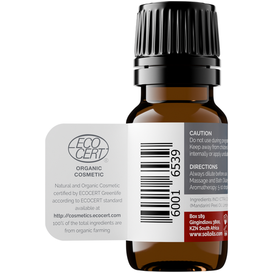 Organic Mandarin Essential Oil (Citrus Reticulata Blanco) 10ml