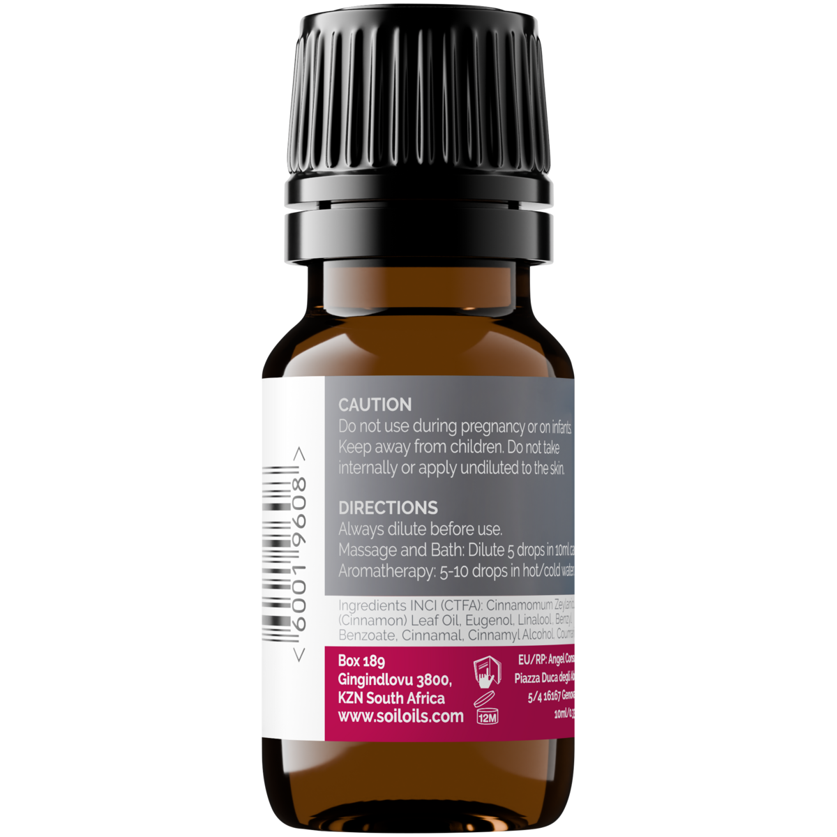 Organic Cinnamon Leaf Essential Oil (Cinnamoumm Zeylanicum) 10ml