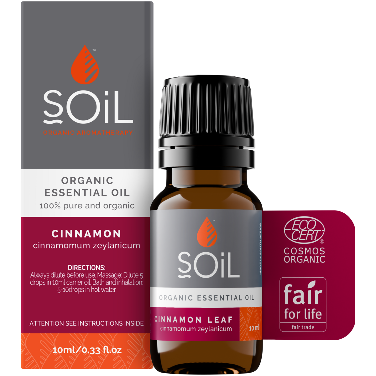 Organic Cinnamon Leaf Essential Oil (Cinnamoumm Zeylanicum) 10ml