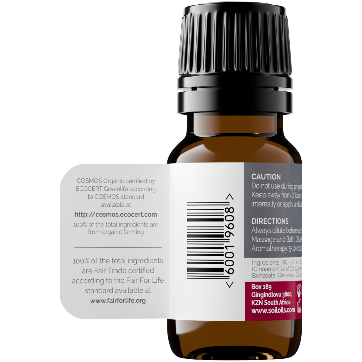 Organic Cinnamon Leaf Essential Oil (Cinnamoumm Zeylanicum) 10ml